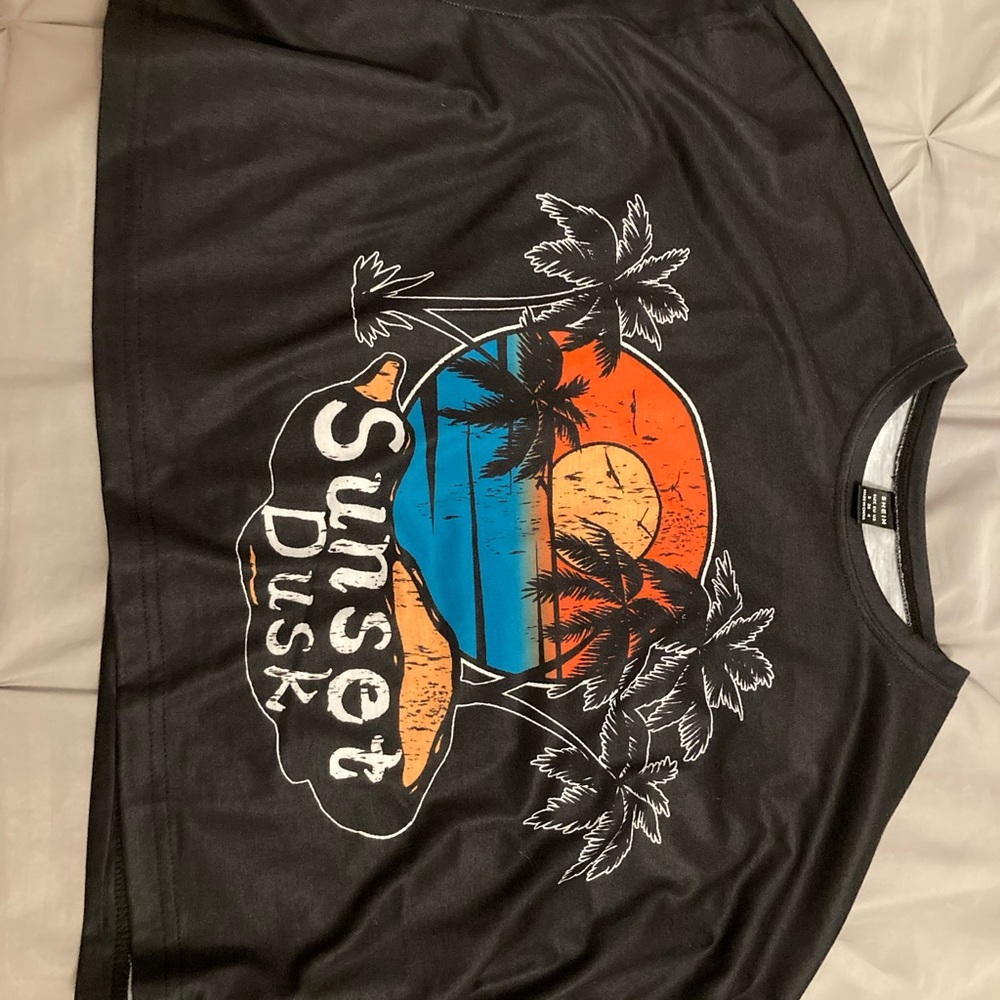 size small cropped shirt from shein